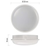  LED svetilo nadometno QARI, okroglo, 20W, nevtralno bela | Shoptok.si