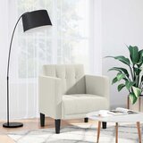 SOFA fotelja s naslonima za ruke krem boje 53 cm baršunasta | shoptok.hr