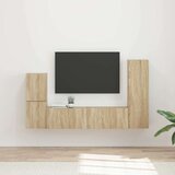  Set TV komoda Zidne 4 pcs Sonoma hrast Konstruirano drvo | shoptok.hr