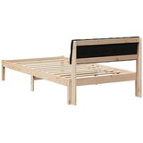  Okvir kreveta Smeđa i crna 100 x 200 cm Masivna borovina | shoptok.hr
