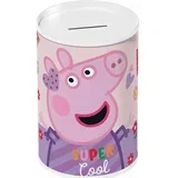 Peppa Pig cilindrična metalna kasica 10x15cm