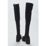 LuviShoes Eleva Women's Black Suede Ankle Boots | shoptok.hr