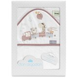Interbaby ručnik s kapuljačom Žirafa 100x100 Dark Pink | shoptok.hr