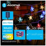 Aigostar LED solarni božićni lanac 50xLED/8 funkcija 12m IP65 višebojni Cene