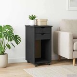  Mobilni ormar s kotačem Sivi 34 x 39 x 65,5 cm Masivna borovina | shoptok.hr