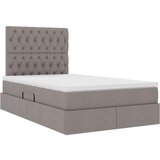  Krevet s od storage Sivo-smeđa 120 x 200 cm Lažna koža | shoptok.hr