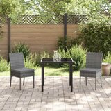  Vrtni set za objed 3 pcs Siva Čelik s prahom premazan | Eponuda.com