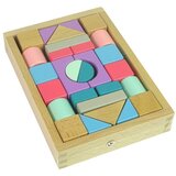 Montessori drveni set s blokovima pastelnih boja, 28 kom. | shoptok.hr