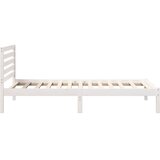  Krevetna konstrukcija Bijelo 80 x 200 cm Čvrsto borovo drvo | shoptok.hr