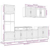 vidaXL 7-dijelni set kuhinjskih ormarića Kalmar konstruiranog drva | shoptok.hr