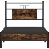  Okvir kreveta bez madraca dimljena boja hrasta 90x200 cm drveni | shoptok.hr