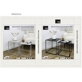 YES EVERYDAY Črne kovinske mizice v kompletu 2 ks 38x38 cm Alrik – | Shoptok.si