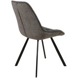 CARRYHOME stol, kovina, tekstil antracit, črna | Shoptok.si