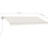  Prostostoječa avtomatska tenda 400x350 cm krem, (20728958) | Shoptok.si