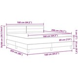  Posteljni okvir z vzmetnico Bež Tkanina 160 x 200 cm Vzmetnica, (22067327) | Shoptok.si