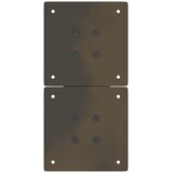  Noge za klub stolić X-oblik 2 kom Prirodni čelik 28 x (42-43) cm Čelik | shoptok.hr