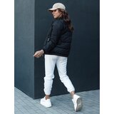 DStreet Women's quilted jacket with stand-up collar SALECA black | ePonuda.com