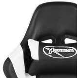 vidaXL Vrtljiv gaming stol bel PVC | Shoptok.si
