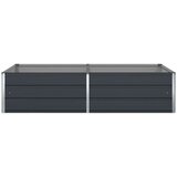  Cvetlično korito Antracit 195 x 100 x 45 cm Cinkana jeklena, (5000207393) | Shoptok.si