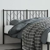  Kovinsko posteljno vzglavje črno 140 cm, (20954463)