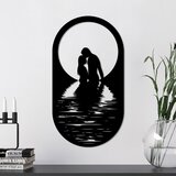 Wallity zidna dekoracija romantic, 56 x 30 cm, crna | ePonuda.com