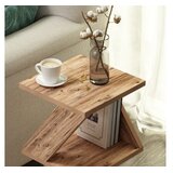 Hanah home Pomoćni stolić Albeni, 29,6x54,2x29,6 cm, Boja oraha | Eponuda.ba