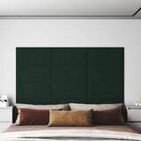 vidaXL zidne ploče baršunaste 12 kom tamnozeleni 60 x 30 cm 2,16 m² | shoptok.hr