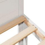  Posteljni okvir brez vzmetnice bel 160x200 cm trdna borovina | Shoptok.si