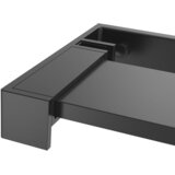 Polica za zid tuš-kabine crna 115 cm aluminijska | shoptok.hr