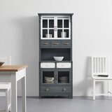 Bessagi Home Vintage Vitrina Gitte, Siva | Shoptok.si