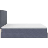 vidaXL Otomanski posteljni okvir z vzmetnicami siv 160x200 cm žamet | Shoptok.si