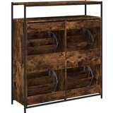 vidaXL Omarica za čevlje s 4 predali dimljeni hrast 100x34x112 cm | Shoptok.si