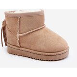 Boto Children's Fleece-lined Fringed Snow Boots Beige Mikyla | Shoptok.si