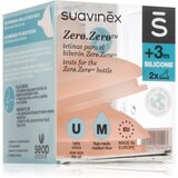 Suavinex Zero Zero Bottle Teat cucelj za stekleničko M Medium Flow 0 m+ 2 kos Cene
