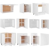 vidaXL 11-dijelni set kuhinjskih ormarića bijeli od iverice | shoptok.hr