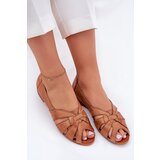 Maciejka Leather Ballet Flats With Open Toes | Eponuda.ba
