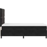  Krevet s opruga kutije s uzglavljem Crna 100 x 200 cm Baršun | shoptok.hr