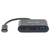 Manhattan USB / HDMI Adapter [1x Muški konektor USB-C™ - 1x Ženski konektor HDMI, Ženski konektor USB 3.0 tipa A, Ženski konektor US | Eponuda.ba