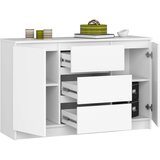 AKORD K016 Komoda, 1 Polica, Bela, (5000332241) | Shoptok.si