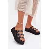 Boto Women Platform Slippers With Straps Black Nimiotte | Shoptok.si