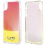 Guess Maska za telefon Faceplate Liquid za iPhone X/ XS roze žuta Cene