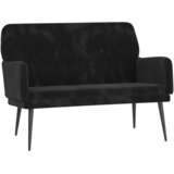  Klupa crna 108 x 35 x 41 cm baršunasta | shoptok.hr