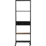 Ormarić za knjige 60x35x180 cm od grubog drva manga i željeza | shoptok.hr