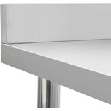 vidaXL Kuhinjski radni stol 120 x 60 x 93 cm od nehrđajućeg čelika | shoptok.hr