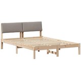  Okvir kreveta Smeđa i taupe 140 x 200 cm Masivna borovina | Eponuda.ba