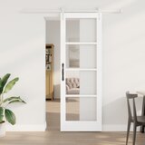 vidaXL klizna vrata s hardverskim setom bijela 73.5x211 cm od čvrstog borovog drva Cijene