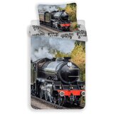 Jerry Fabrics Enojna bombažna otroška posteljnina 140x200 cm Train – | Shoptok.si