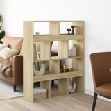 vidaXL Pregrada za prostor sonoma hrast 100x33x125,5 cm inženirski les Cene