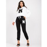 Fashion Hunters Black and white sweatshirt set with a hood from Danielle Cene