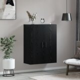 vidaXL Zidni ormarić Crni hrast 69.5 x 34 x 90 cm Konstruirano drvo | shoptok.hr